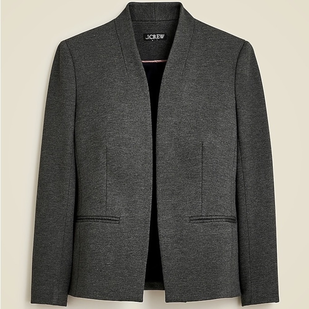 NWOT J Crew Going Out Blazer Gray Stretch Twill size 8 - Picture 4 of 7